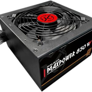 Fonte Kalkan Maxpower 850W ATX 80 Plus Bronze ATX 3.1 12VHPWR Cabos Flat Preto