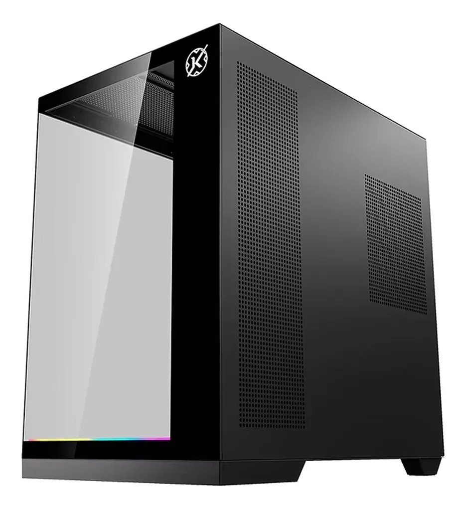 GABINETE KALKAN SKYE RGB PRETO SEM FAN KLK00042 - Imagem 2