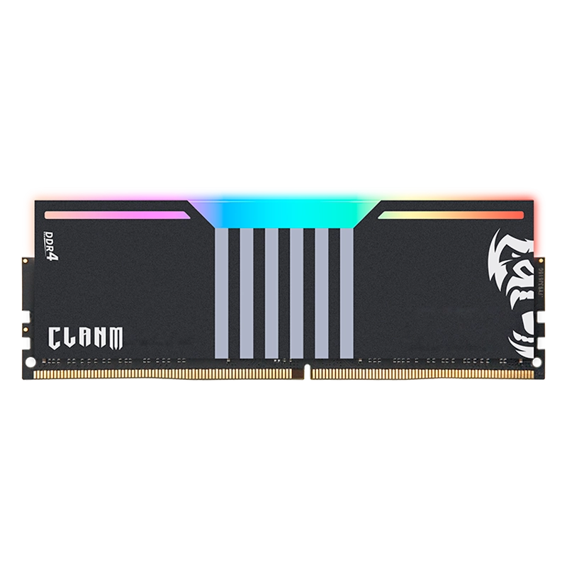 MEMORIA RAM - PC DDR4 8GB 3200mhz BK RGB - C/ DISSIPADOR DE CALOR PRETO RGB - CLANM