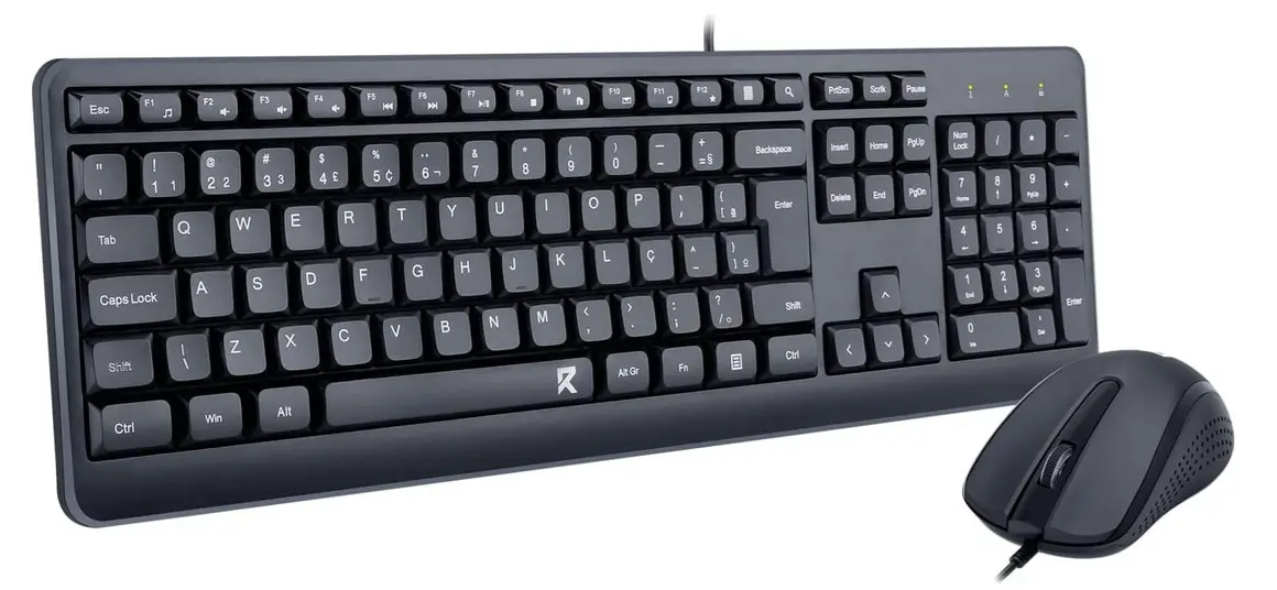 COMBO TECLADO + MOUSE REDRAGON PRETO BS-7092 - Imagem 3