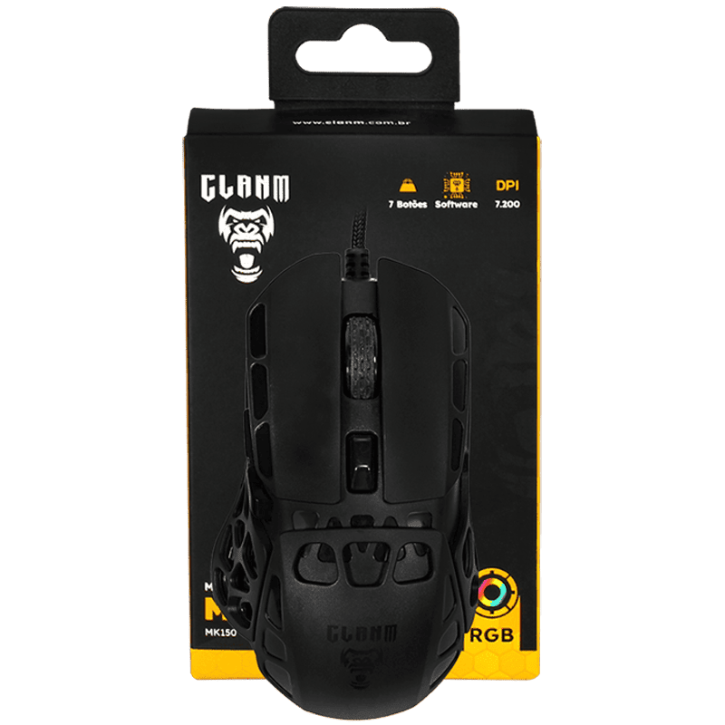 MOUSE GAMER MYSTIC - 7200DPI - CLANM