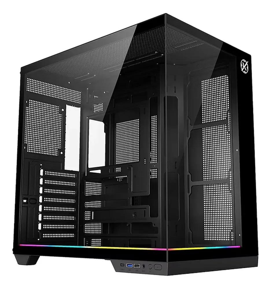 GABINETE KALKAN SKYE RGB PRETO SEM FAN KLK00042