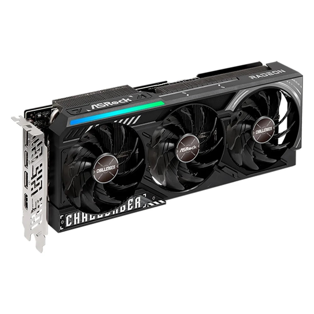 Placa de Vídeo ASRock Radeon RX 9070 XT Challenger, AMD, 16GB - 90-GA61ZZ-00UANF - Imagem 2