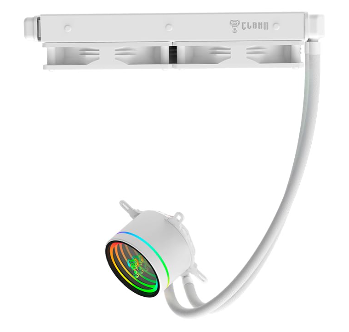 Water Cooler 240mm RGB CLANM Cryos Snow Branco Para Intel e AMD - Imagem 4