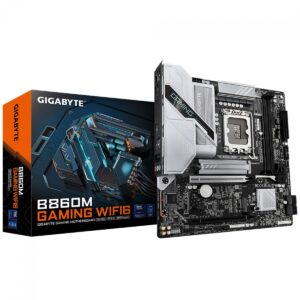 Placa Mae Gigabyte B860M GAMING WIFI6 (LGA 1851/2xDDR5//HDMI/DP/M.2/USB 3.2)