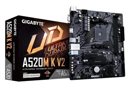 Placa Mae Gigabyte A520M K V2 (AM4/2xDDR4/HDMI/D-SUB/M.2/USB3.2)