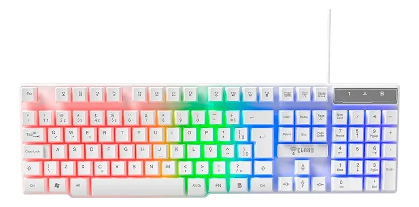 COMBO GAMER NIGHTMARE SNOW - TECLADO+MOUSE+HEADSET+MOUSEPAD - CLANM - Imagem 5
