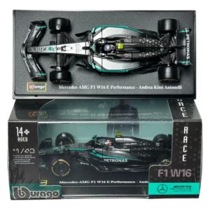 Bburago 1:43 F1 Mercedes Amg Petronas Azul Claro Acrilico Azul-claro