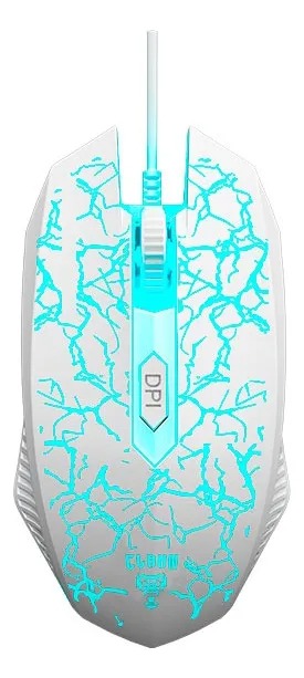 COMBO GAMER NIGHTMARE SNOW - TECLADO+MOUSE+HEADSET+MOUSEPAD - CLANM - Imagem 3