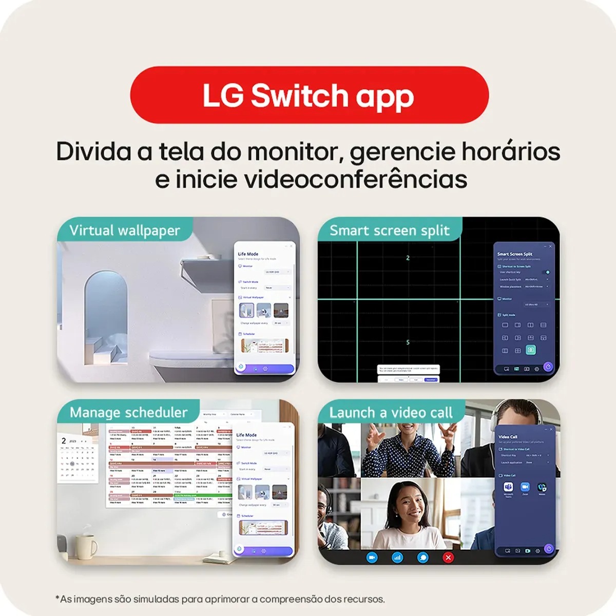 MONITOR LG 22 C/ TELA DE CRISTAL LIQUIDO 22U403A-B AWZM
