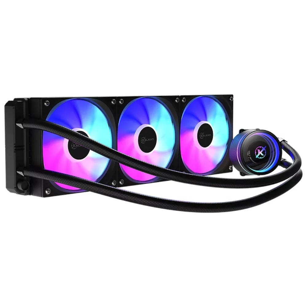 Water Cooler Kalkan Aura Lite 360mm Preto ARGB - Imagem 2