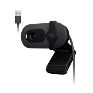 Webcam Logitech Brio 100 FHD 30FPS c/ Microfone Integrado USB-A - Grafite - 960-001586