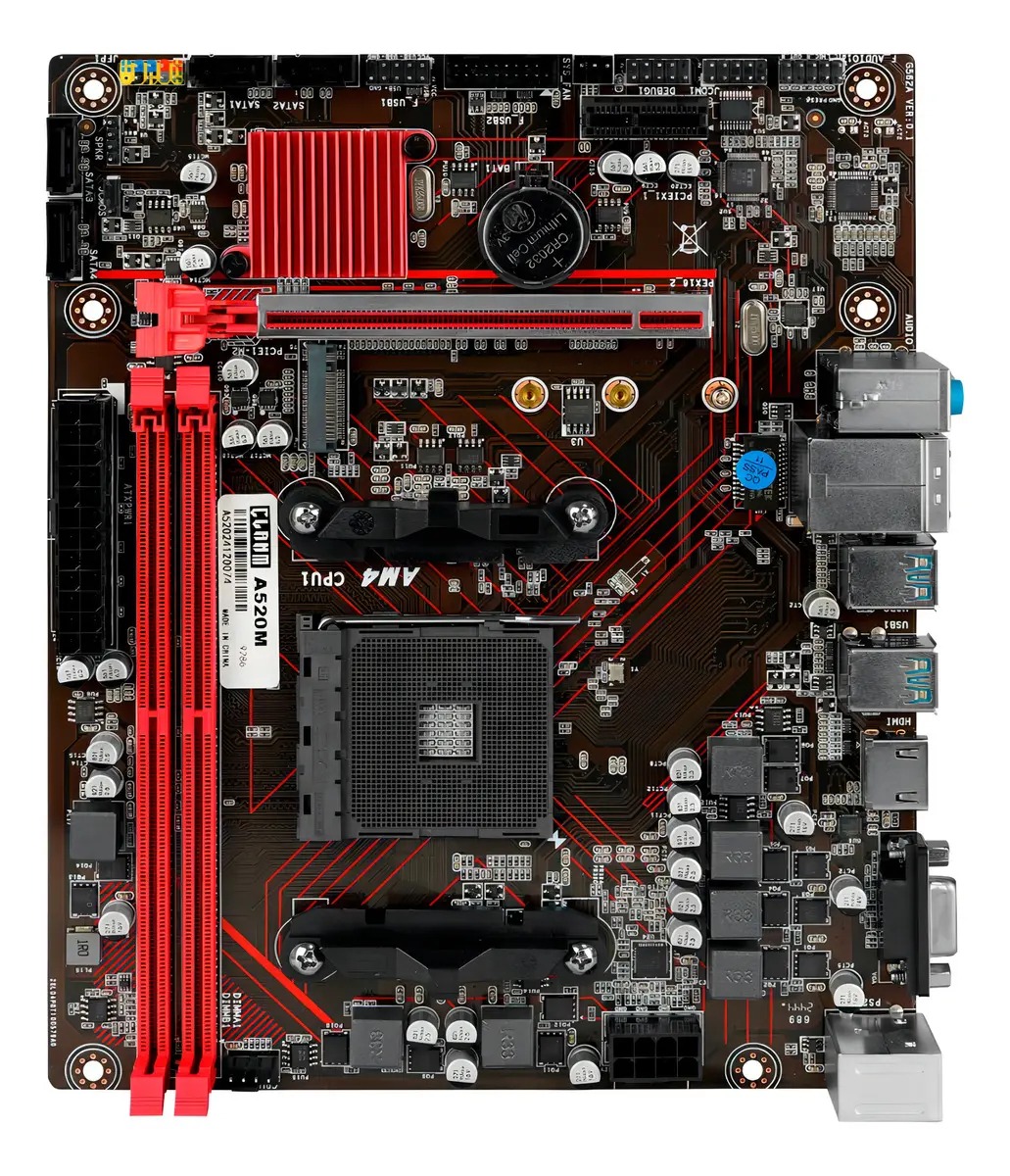 Placa Mae A520M Titanium DDR4 M.2 NVMe Socket AM4 - Imagem 3