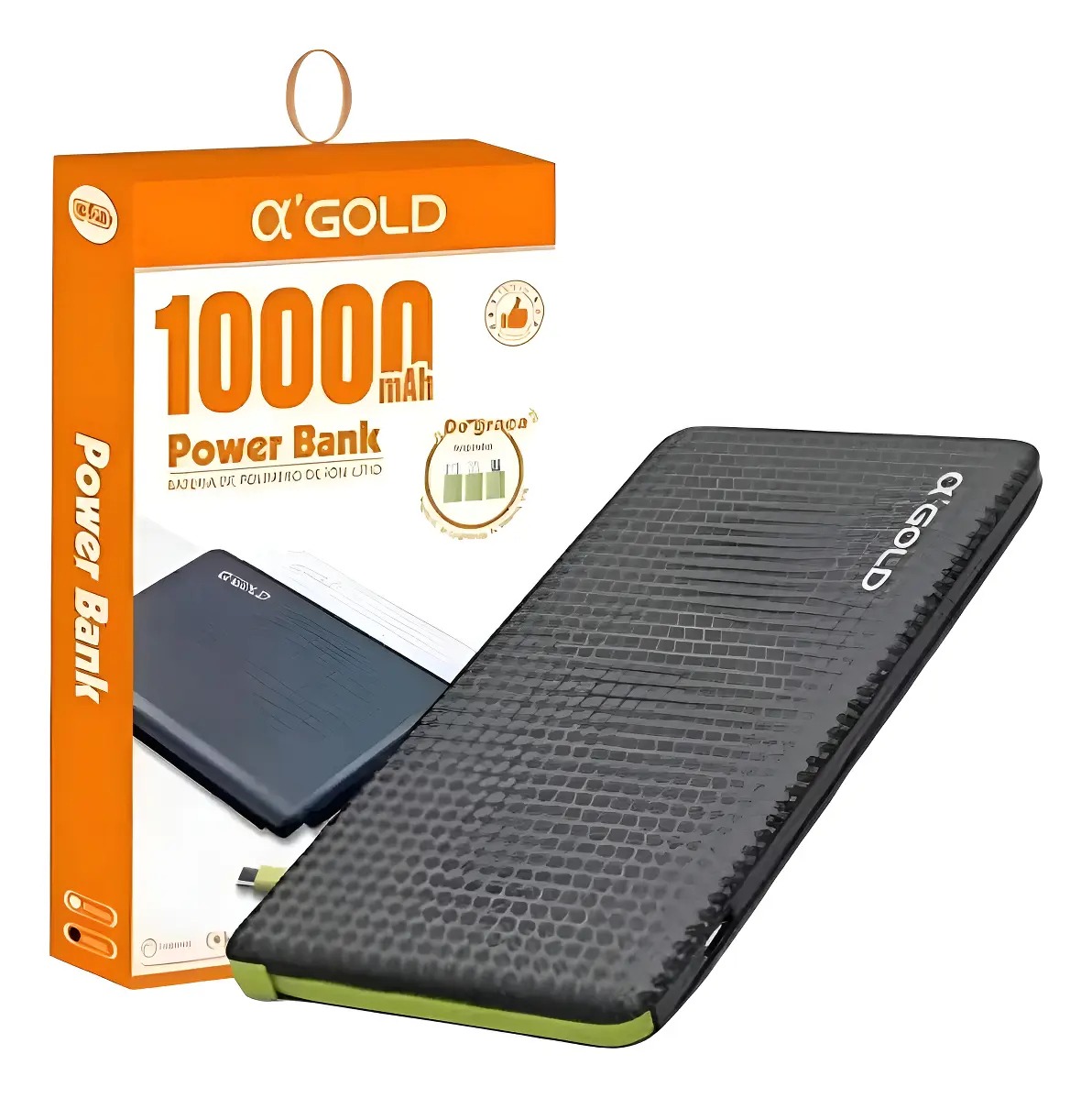 Carregador Portátil Power Bank A'gold 10000mAh Universal