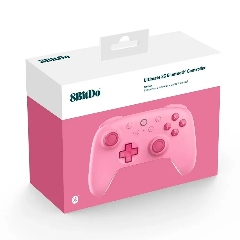 Controle Bluetooth 8BitDo Ultimate 2C (Rosa) Switch