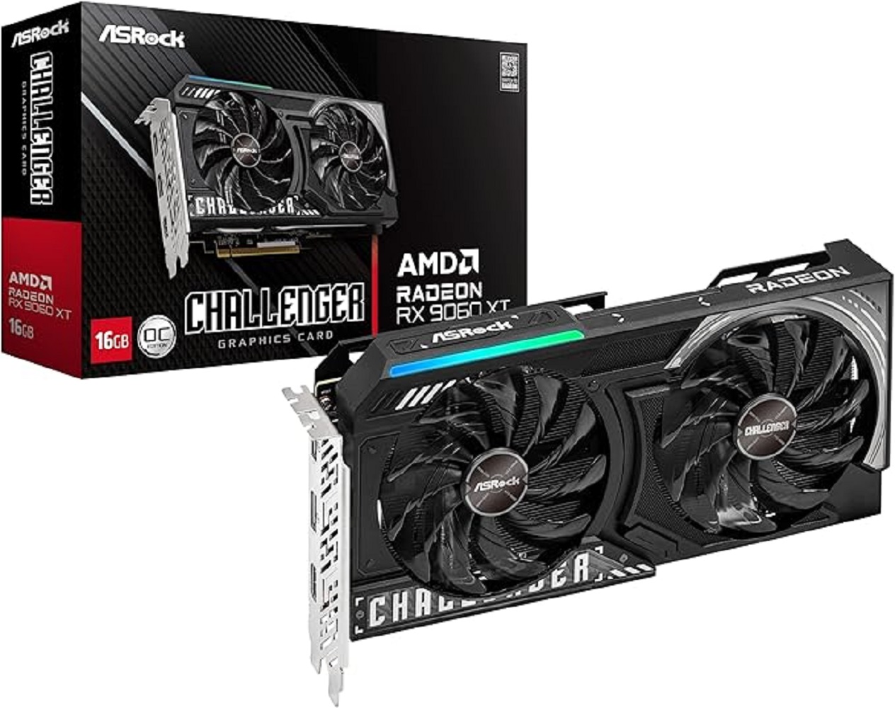 Placa de Vídeo AMD Radeon RX 9060 XT CHALLENGER OC, 16GB GDDR6