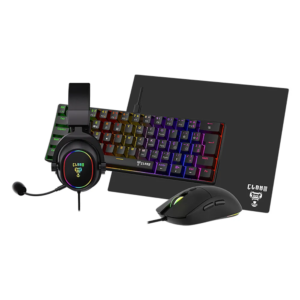 COMBO GAMER DARKLINE - HEADSET+MOUSE+TECLADO+MOUSEPAD - CLANM