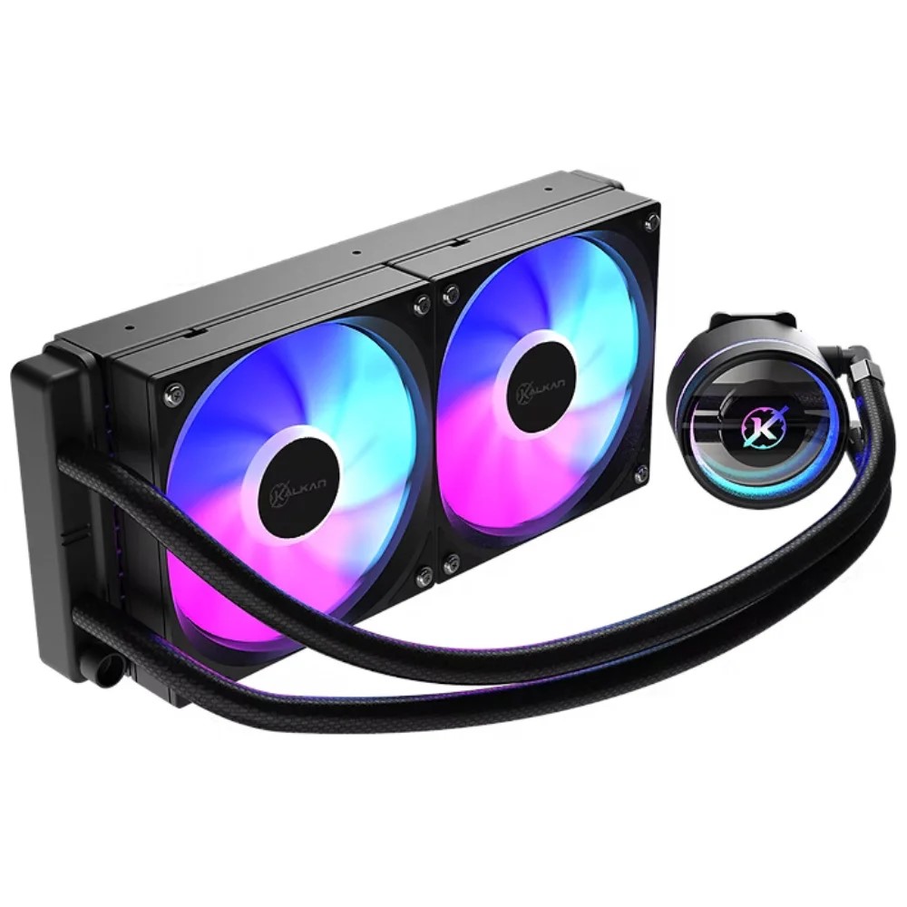 WATER COOLER KALKAN AURA LITE 240MM ARGB PRETO KLK00098 - Imagem 3