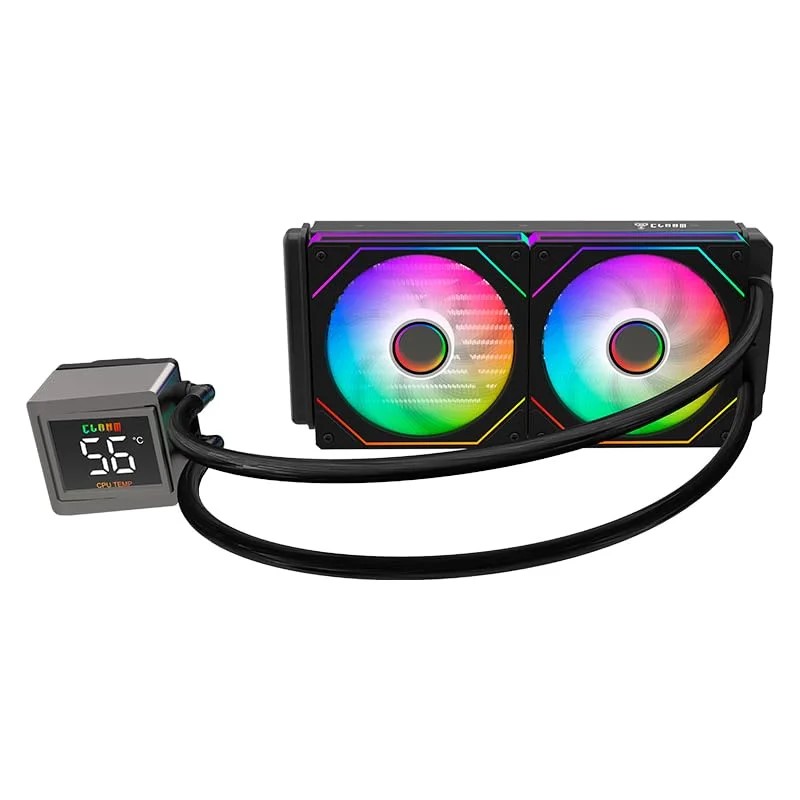 Water Cooler Ice Wind Light Pro - 240mm Preto - C/ Display - ARGB - Clanm - Imagem 4