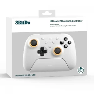 Controle Premium 8BitDo Ultimate 2 Bluetooth (Branco)