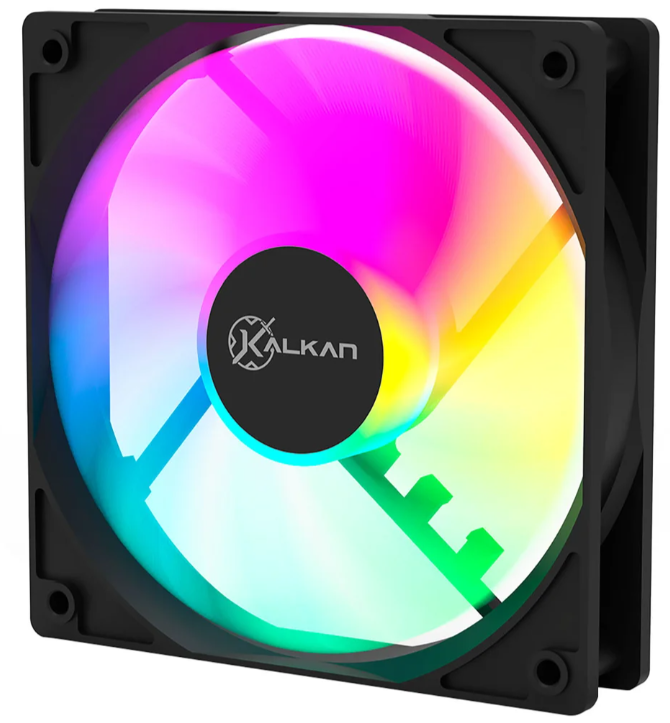 FAN 120MM KALKAN LUMEN RGB 10 LEDS 1500 RPM C/ CONTROLE PWM - Imagem 2