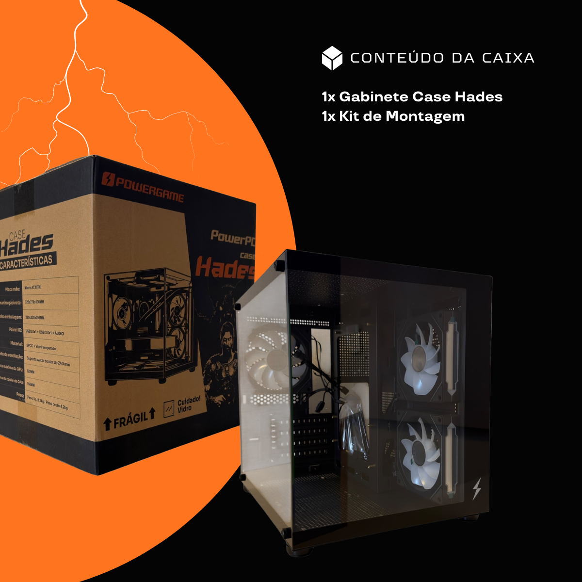 Gabinete Gamer Power Game HADES - Imagem 7