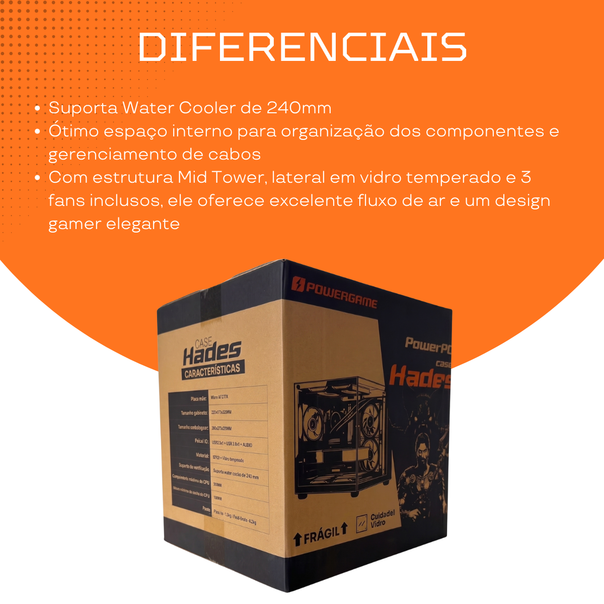 Gabinete Gamer Power Game HADES - Imagem 4
